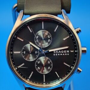 2019 Skagen Denmark Holst Chronograph 42mm‎ Mens Quartz Watch Fully Restored